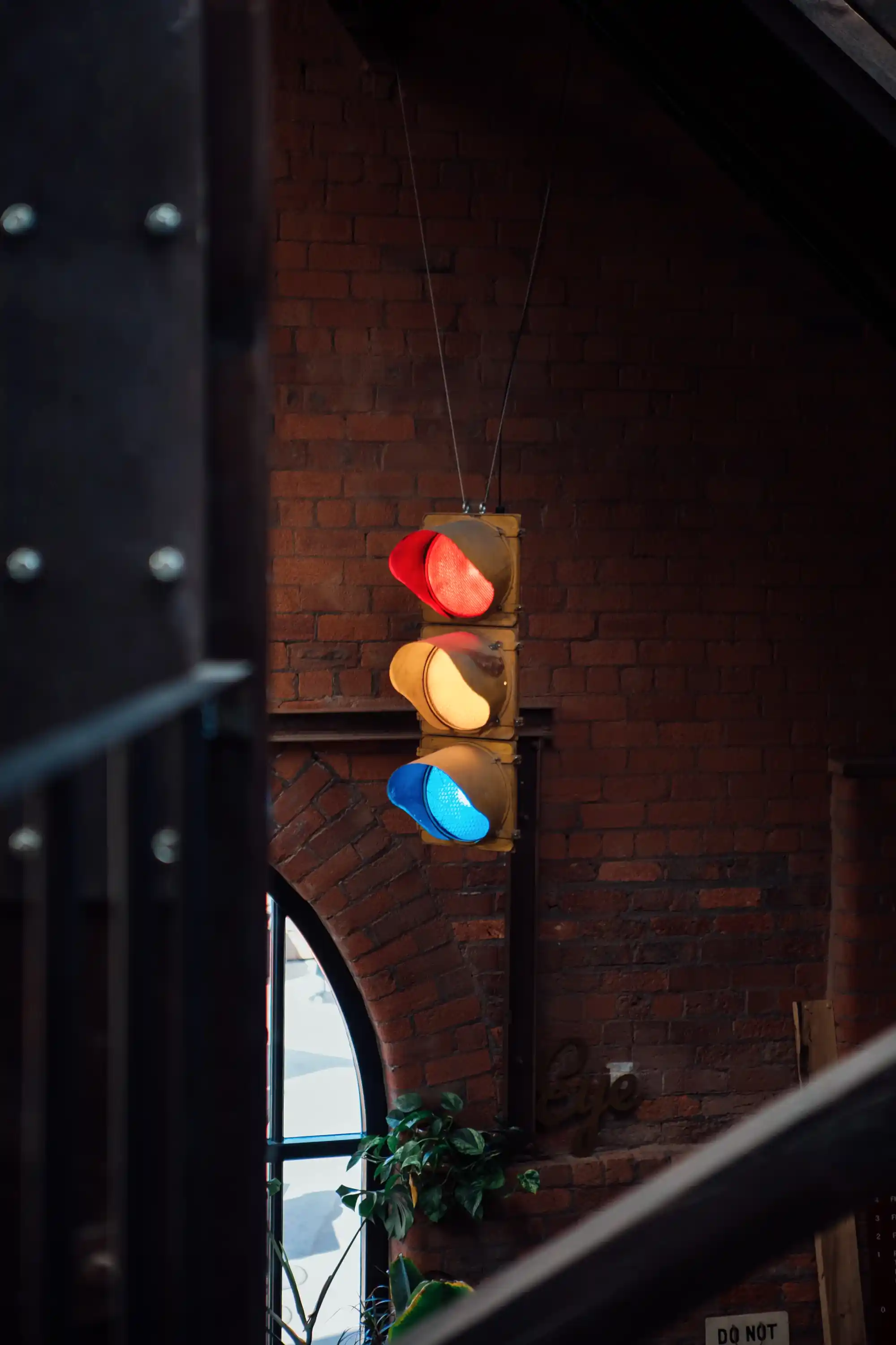 Traffic lights interior lighting inside 93ft design studio interior