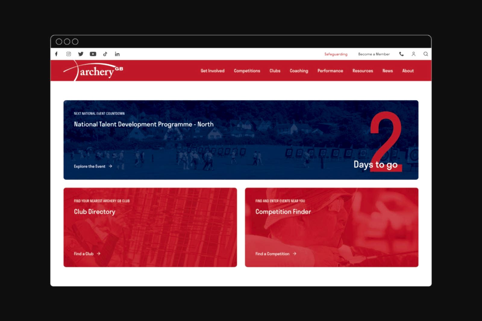 93ft Design Website Archery GB Sport Governing