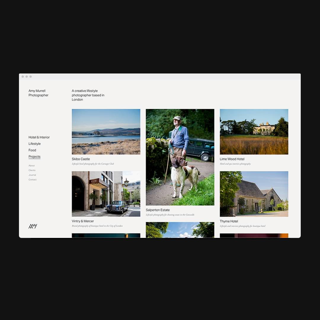 Amy Murrell - How to make a photographers portfolio website