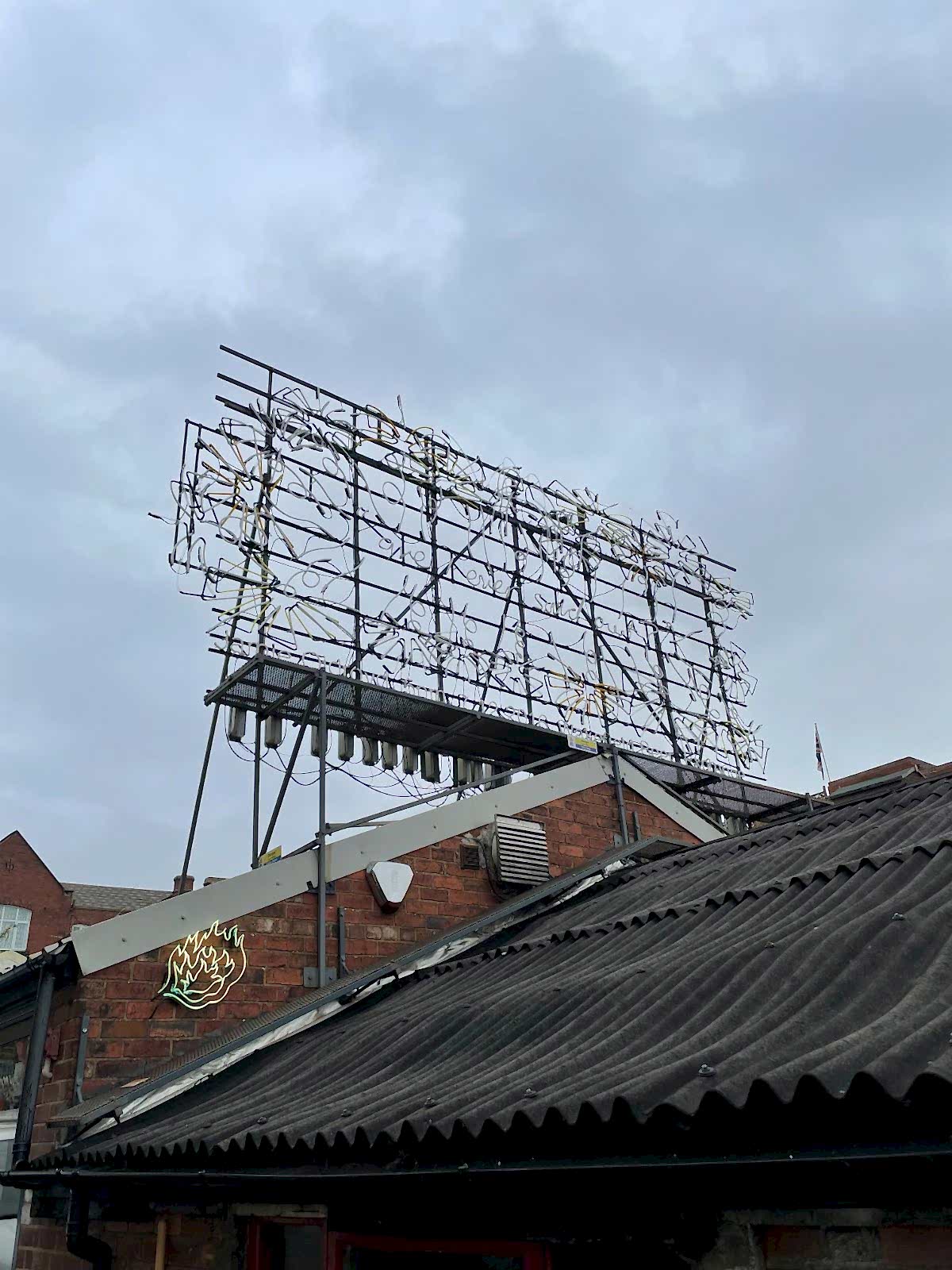 93ft Neon Workshops Rooftop Installation