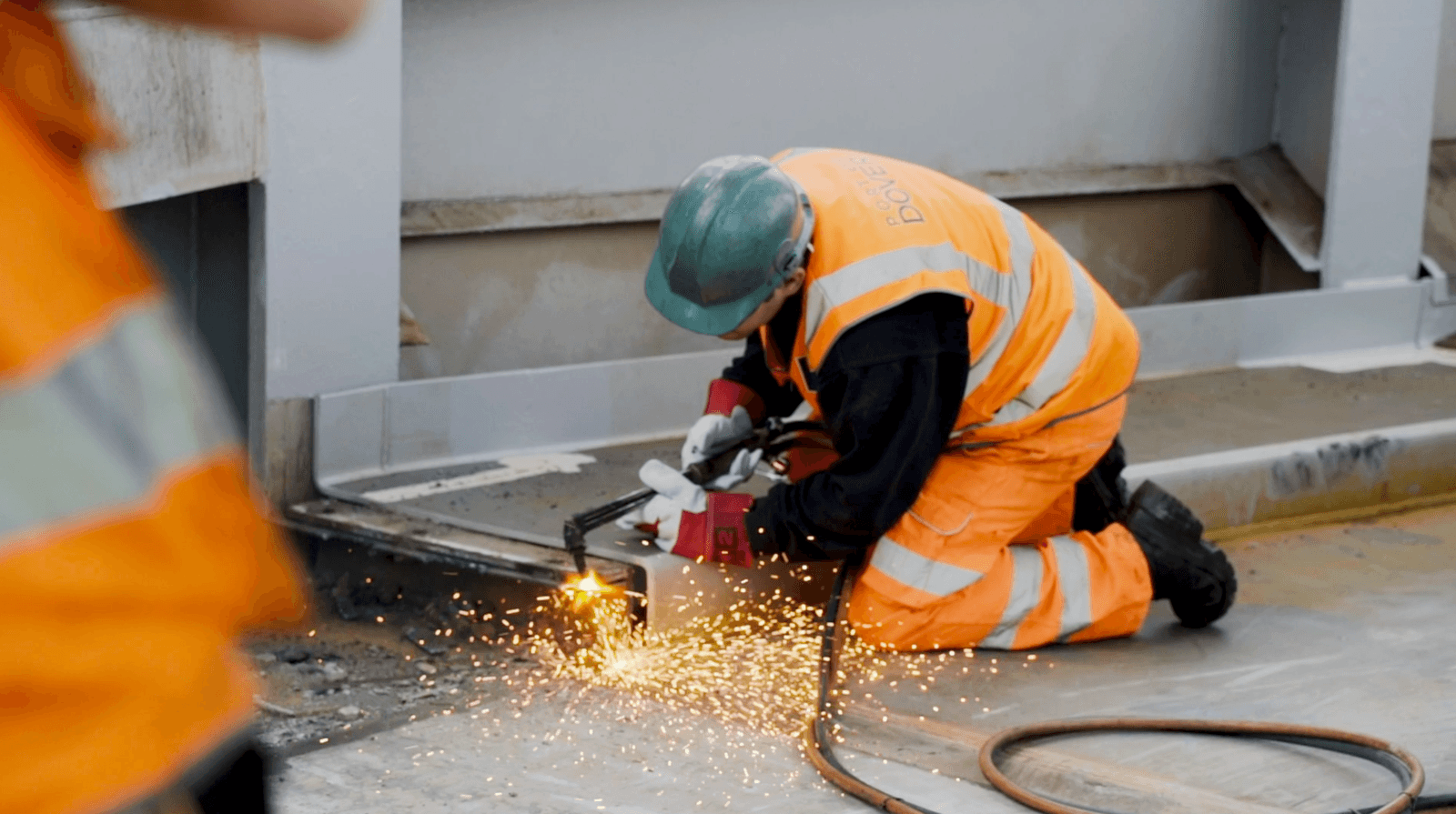 Beegrip - Advanced surface coatings. Trusted by the global supply chain. A short cinematic film documenting the resurfacing of a linkspan at The Port of Dover, England