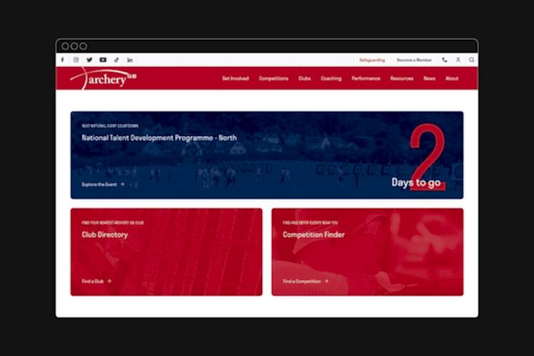 93ft Design Website Archery GB Sport Governing